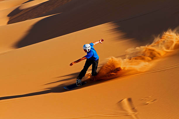 Sandboarding in Taghazout