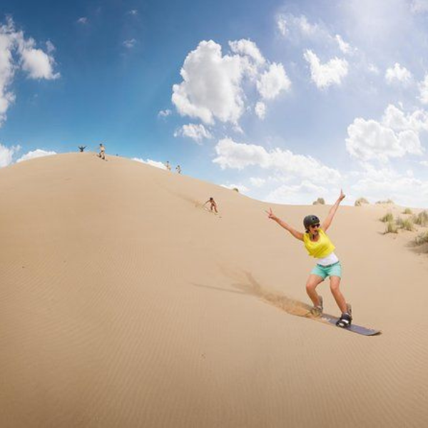 Sandboarding in Agadir