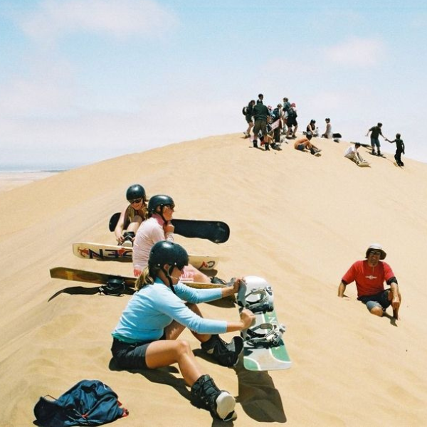 Sandboarding in Agadir