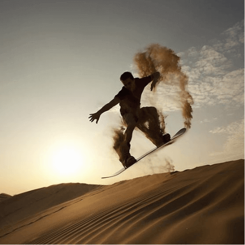 Sandboarding in Agadir