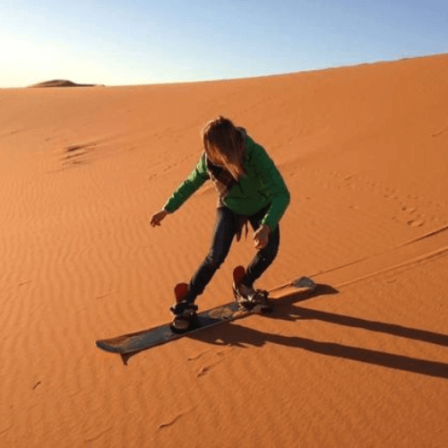 Sandboarding in Agadir