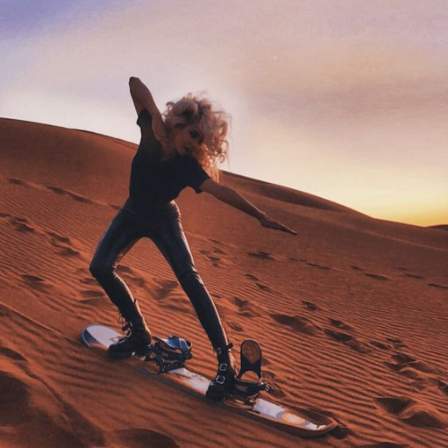 Sandboarding in Taghazout