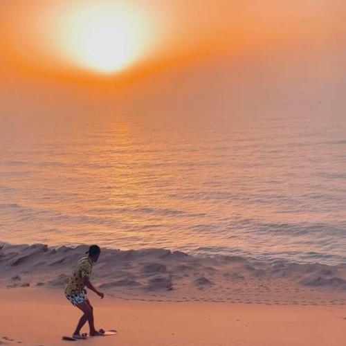 Sandboarding in Taghazout