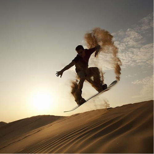 Sunset Sandboarding in Agadir