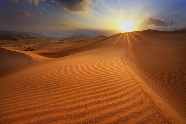 sunset desert dunes from Taghazout