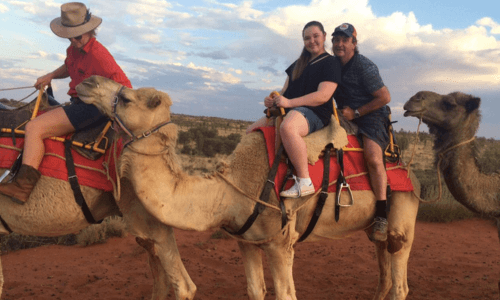 Sunset camel ride in taghazout